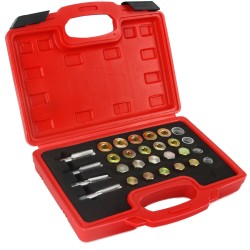 Kit set riparazione rifilettatori vite tappo tappi coppa di scarico olio auto 64